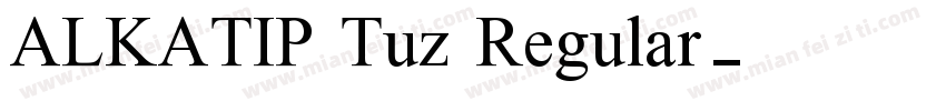 ALKATIP Tuz Regular字体转换